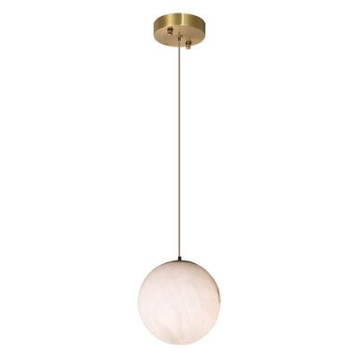 Nordic Modern Hotel Lighting Brass Copper Chandelier Lamp White Glass Ball Led Pendant Light