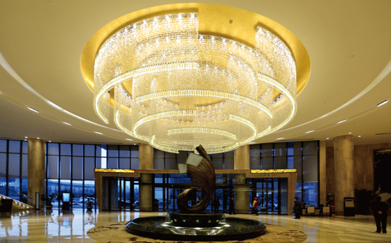 Indoor Ceiling Chandelier Lamp Living Room Dining Room Modern Luxury Bronze Stainless Steel Glass Rod Led Pendant Light