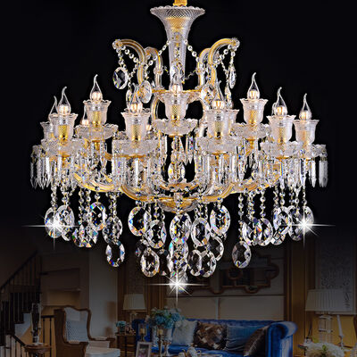 Art Crystal Ribbon Chandelier Customized for Banquet Halls Clubhouses Luxury Hotel