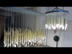 مشاهده OEM LED شیشه ای گلس سقف نور روشنایی نرم پوشیدن نسخه نمایشی