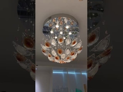 لوستر کریستالی فینکس اتاق نشیمن ویلا لوکس لوستر LED صرفه جویی در انرژی