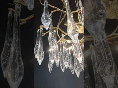 درخت شاخه ای سرامیکی با گلبرگ های ماگنولیای سفید مدرن چراغ آویز LED پروژه چراغ آویز برای زندگی