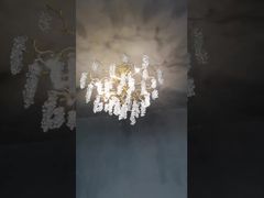 نگاهی نزدیک‌تر: چراغ آویز سقفی G9 Petal با اندازه‌های مختلف، چراغ آویز سرامیکی گل، 85 ولت تا 265 ولت