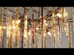 نگاهی نزدیک‌تر: چراغ‌های آویز سفارشی ریخته‌گری با دمای بالا، عبور نور قوی