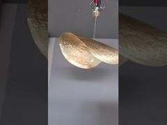 Hand Forged Metal French Large Brimmed Bowler Hat Chandelier Rugged Elegant Metal Chandelier Demo