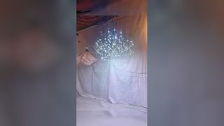ساعت: چراغ های لوستر آویز کریستالی LED E14 نمایشگر دمای رنگ قابل تنظیم