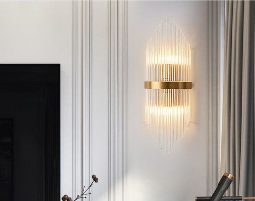 دیوارکوب های مدرن داخلی با روشنایی بالا 7000lm E14*2 چراغ های دیوارکوب کریستالی