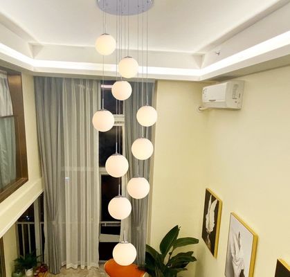 Ordic Glass Ball Cluster لوستر مدرن چراغ آویز E27 ODM