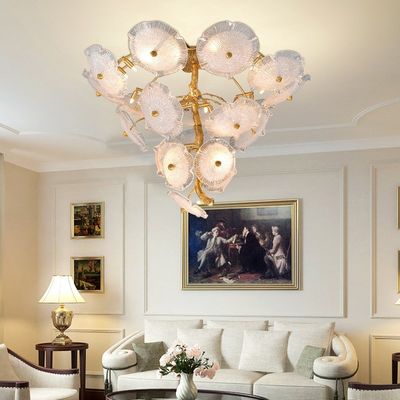 ODM High End Pendant Lights شخصیت لوستر برگ نیلوفر آبی