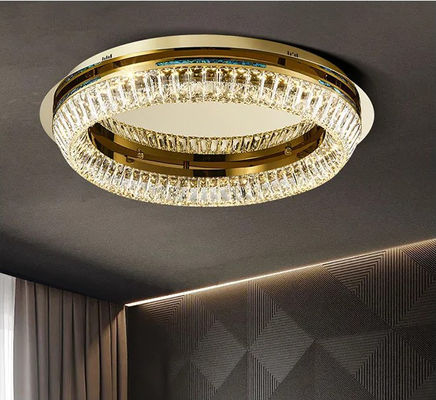 45W 75W 135W دایره ای کریستال سقف های بالا لوستر نور کریستال دور چراغ