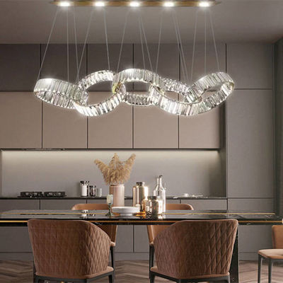 سقف کریستال نیمبوس حلقه لوستر 99W LED با ظرفیت باربری بالا