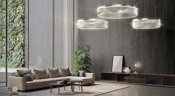 چراغ های سقفی کریستالی LED مدرن نور قابل تنظیم سقفی نصب شده