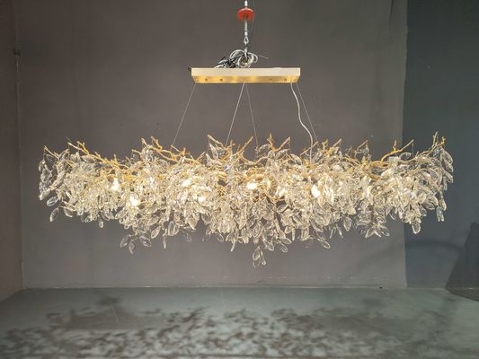 اتاق نشیمن / اتاق خواب فلز K9 کریستال لوستر 15m2 - 30m2 111V ~ 240V