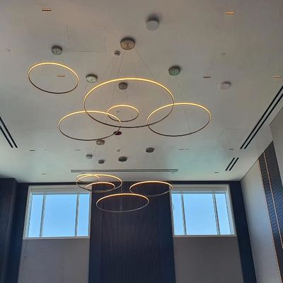 چراغ دایره ای LED برای تزئین مکان های عمومی بزرگ