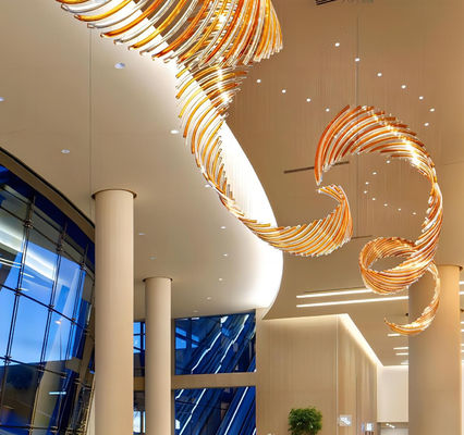 OEM ODM طراحان سبک اروپایی نورپردازی شیشه ای بلند Pendant Light 3000K