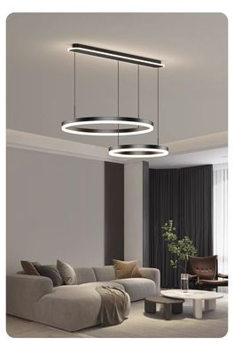چراغ های اتاق غذاخوری مدرن ساده سه دایره چراغ های اتاق خواب جاسازی شده پایین چراغ های درخشان و فانوس ها چراغ های بلند معلق