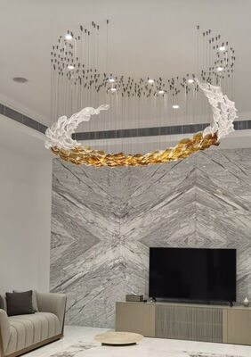 لوسترهای دکو وسایل حصیری کریستال LED هنر غرب لامپ مدرن لوستر