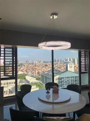 لوستر آلابستر مس مدرن لامپ معلق برای اتاق غذا خوردن